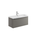 Anas Muro 800x375x355mm Wall Mounted Vanity Unit With Basin Dust Grey MUROPLUS-800WALL-GREY + BASIN-815-365-CER