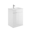 Anas Waterguard 1100x850x450mm Vanity Unit With WC Unit & Basin Only Gloss White WATERGUARD-600VANITY-GWTE + WATERGUARD-500WC-GWTE + L-1100-LEFT/L-1100-RIGHT