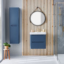 Anas Ella 474x550x444mm Wall Mounted Vanity Unit Blue ELLA-500WALLUNIT-BLUE + DEEP500