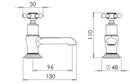 Tavistock Ashmore Deck Mounted 2 Tap Hole Basin Mixers (Pair) Traditional Chrome TAM70