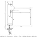 RAK Ceramics Positano Tall Basin Mixer in Brushed Gold RAKPOS3003G