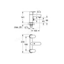 Grohe Eurosmart Cosmopolitan Two Handled Bath Shower Mixer Tap - Chrome 25129000