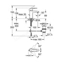 Grohe Eurostyle Cosmopolitan Basin Mixer Tap 1/2 S-SIZE Chrome 23037002