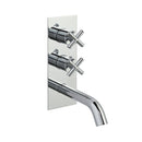 JTP Solex 2 Outlets Thermostatic Concealed Shower Valve with Attached Spout - Chrome