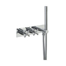 JTP Solex 2 Outlets Thermostatic Concealed Shower Valve with Attached Handset - Chrome