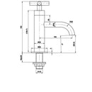 JTP Solex Basin Taps Pair - Chrome