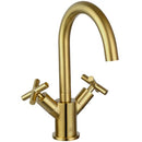 JTP Solex Crosshead Mono Basin Mixer Tap Swivel Spout Without Waste - Brushed Brass 66181BBR