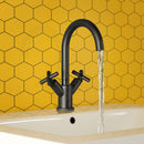 JTP Solex Crosshead Mono Basin Mixer Tap Swivel Spout Without Waste - Brushed Brass 66181BBR