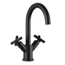 JTP Solex Crosshead Mono Basin Mixer Tap Swivel Spout Without Waste - Matt Black