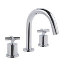 JTP Solex Modern 3 Hole Deck Mounted Basin Mixer Tap - Chrome 66193