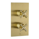 JTP Solex 1 Outlet Thermostatic Concealed Shower Valve - Brushed Brass