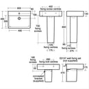 Ideal Standard Concept Cube 600mm Pedestal Basin With Pedestal 1 Tap Hole - White E794301 + E783701