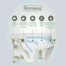 ROCA 0.82M CONCEALED CISTERN WC FRAME RAK RESORT RIMLESS WALL HUNG TOILET PAN