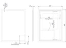 Tavistock Beta Illuminated 450mm X 600mm Mirror With Multi Touch Control Heater & Infrared Sensor BTM045