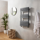Steel Tower Rail Venetian 850X500 Towel Rail Anthracite VEN850-500A