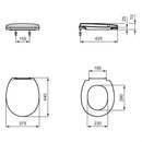 Armitage Shanks Contour 21 Toilet Seat and Cover - White S405801