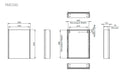 Tavistock Render Single Door Illuminated Cabinet Demist 500X650 Recess RMC050