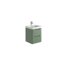 Anas Ella 474x550x444mm Wall Mounted Vanity With Basin Green ELLA-500WALLUNIT-GREEN + DEEP500