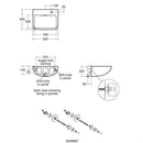 Armitage Shanks Contour 21+Wall Hung Basin 1 Tap Hole S0432HY