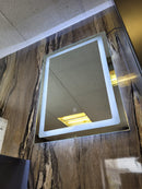 Bathroom Led Mirror 700x500 Main Powered Rectangular Illuminated