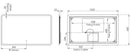 Tavistock Evade Illuminated 1000mm X 600mm Mirror with Heater LED EVM100