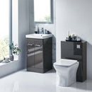 Anas Rossini 500x800x220mm Floorstanding WC Unit Only Wolf Grey ROSSINI09