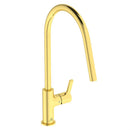 Ideal Standard Gusto Single Lever Round C Spout Kitchen Mixer - Brushed Gold BD410A2
