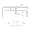 Anas Muro 800x375x355mm Wall Mounted Vanity Unit With Basin Gloss White MURO-800BASINCAB-GWTE + BASIN-815-365-CER