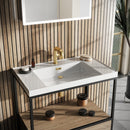 Anas Laxo  800 Floorstanding Black Frame With DrawerBox & Basin