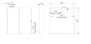 Tavistock Slide Double Door 650mm x 700mm Bathroom Mirror Cabinet with Slider Control SDC065U