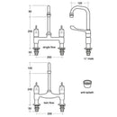 Armitage Shanks Markwick Dual Control Swivel Anti Splash Spout Pillar Basin/sink Mixer S8200AA