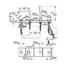 Grohe Essence New 4 Tap Holes Single Lever Bath Combination - Chrome 19578001