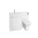 Anas Waterguard 1100x850x450mm Vanity Unit With WC Unit & Basin Only Gloss White WATERGUARD-600VANITY-GWTE + WATERGUARD-500WC-GWTE + L-1100-LEFT/L-1100-RIGHT