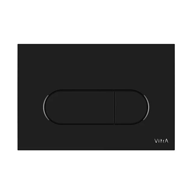 Vitra Loop Flush Plate Gloss Black For Wc Frame And Concealed Cistern