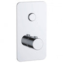 JTP Hugo 1 Outlet Push Button Thermostatic Shower Valve - Chrome