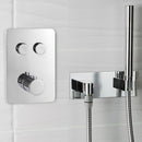 JTP Hugo 2 Outlet Push Button Thermostatic Shower Valve - Chrome