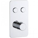 JTP Hugo 2 Outlet Push Button Thermostatic Shower Valve - Chrome