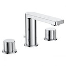 JTP Hugo 3 Hole Deck Mounted Basin Mixer Tap - Chrome