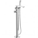 JTP Hugo Thermostatic Floor Mounted Bath Shower Mixer Tap with Kit - Chrome