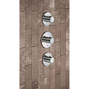 JTP Hugo 2 Outlets 3 Handle Thermostatic Shower Valve - Chrome