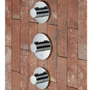 JTP Hugo 3 Outlets 3 Handle Thermostatic Shower Valve - Chrome