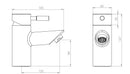 Tavistock Kinetic Deck Mounted 1 Tap Hole Basin Mixer - Chrome TKN12