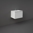 RAK Ceramics Joy Uno Wall Hung 1 Drawer Vanity With Basin 600mm Pure White UNOWH060PWH + JOYDI06101WH