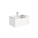 Anas Angel 590x350x475mm Wall Mounted Vanity With Basin & Handle & Overflow- Matt White