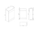 Anas Angel 500x245x828mm Floorstanding WC Unit-Grey Oak AMBIENCE-WCUNIT-GREYOAK