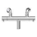 Ideal Standard Ceratherm T125 Exposed Thermostatic 2 Tap Hole Deck Mounted Bath Shower Mixer - Chrome A7593AA