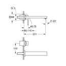 Grohe Eurocube 2 Tap Hole Basin Mixer Tap M-SIZE 23447000