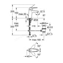 Grohe Eurodisc Cosmopolitan Basin Mixer Tap 1/2″ S-SIZE Chrome 3319020E