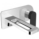 JTP Axel Wall Mounted Single Lever Basin Mixer Tap - Chrome/Matt Black 74231MBH