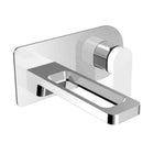 JTP Axel Wall Mounted Single Lever Basin Mixer Tap - Chrome/Matt White 74231MWH